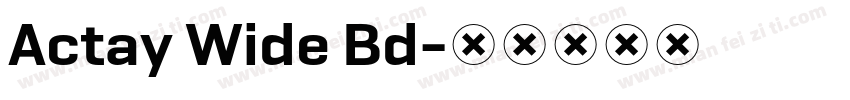 Actay Wide Bd字体转换